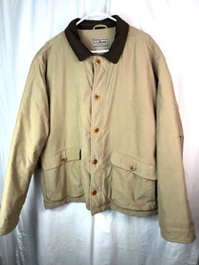 LL Bean Vintage gefütterte Canvas Jagd Feld Scheune Hausarbeit Jacke Mantel 80er Gr. XL - Bild 1 von 16