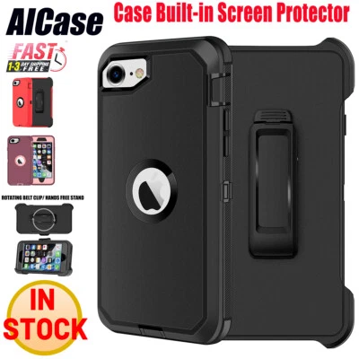 Сверхпрочный чехол для Apple iPhone SE 2020/8/7 с зажимом для ремня подходит для выдры - Изображение 1 из 4