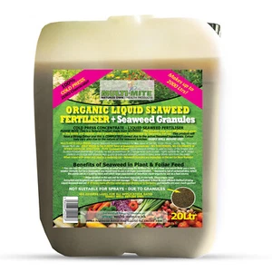 20L Organic Liquid Seaweed + Granules Concentrate MULTI MITE Plant Fertiliser - Picture 1 of 9