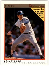 1991 O-Pee-Chee Premier Nolan Ryan #102 Texas Rangers