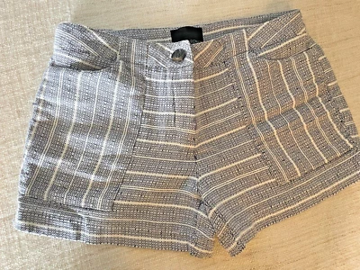 Pantalones cortos a rayas Cynthia Rowley talla 8 Foto 1 de 4