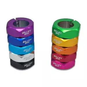 BILLET BMX RETRO MUTTERN 6 PUNKT SATTELSTÜTZENKLEMME 28,6mm (25,4mm mit Shim) - Bild 1 von 12