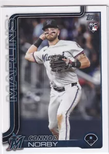 2025 Topps MLB Baseball Series 1 No. 132 Connor Norby Rookie Marlins - Bild 1 von 2