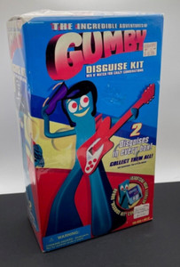 GUMBY Vtg. 1996 Disguise Kit Pirate & Silly Kid with Floppy Disk Trendmasters