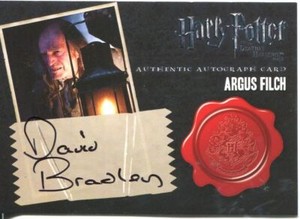 Harry Potter Deathly Hallows Pt. 2  Autograph David Bradley as Argus Filch