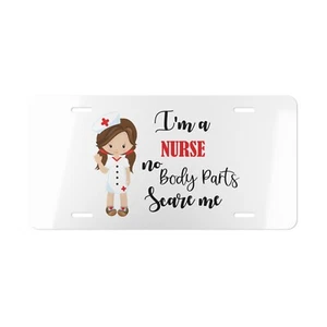 Nurse Custom Front License Plate Gift for RN Nursing Students Medical Field - Bild 1 von 5