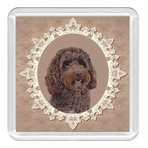 Cockapoo Dog Acrylic Coaster Novelty Drink Cup Mat Great Gift - Picture 1 of 1