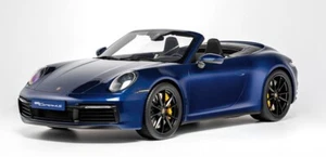 MINICHAMPS Porsche 911 (992) Carrera 4S Conv Dark Blue 1:8 LE 99pc*New HUGE CAR! - Picture 1 of 3