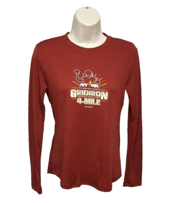 Camiseta deportiva New Balance NYRR Gridiron 2019 4 millas pequeña borgoña para mujer Foto 1 de 4