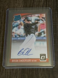 2018 Donruss Optic Rated Signatures Black 18/25 Brian Anderson Rookie Auto RC