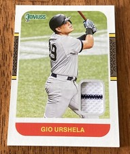 2021 Panini Donruss Retro 1987 Materials Gio Urshela #87M-GU