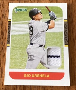 2021 Panini Donruss Retro 1987 Materials Gio Urshela #87M-GU