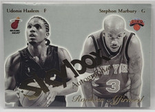 03-04 Skybox Autographics Rookies Affirmed Udonis Haslem/Stephon Marbury