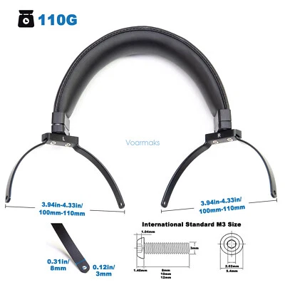 Leather Metal Headband for Beyerdynamic DT700 DT770 DT880 DT860 T1 T5 Amiron - Image 1 of 4