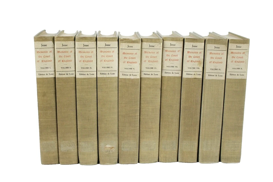 MEMOIRS OF THE COURT OF ENGLAND by John H Jesse Ltd Ed Original Etchings 10vols - Image 1 of 4