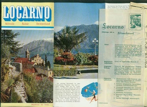 Folleto antiguo con suplementos Locarno 1958 fotos información hoteles precios - Imagen 1 de 1