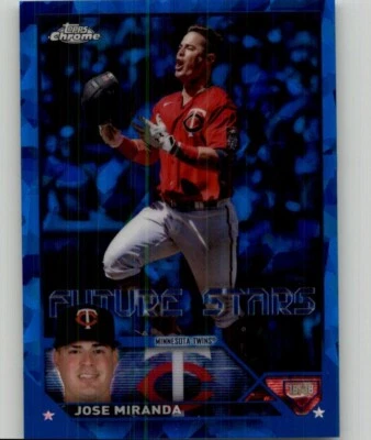 2023 Topps Chrome Sapphire Edition José Miranda #505 Minnesota Twins - Image 1 of 2