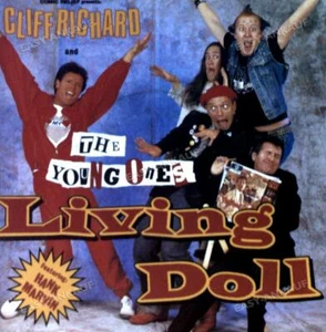 Cliff Richard And The Young Ones Feat. Hank Marvin - Living Doll 7in 1986 ' - Picture 1 of 1