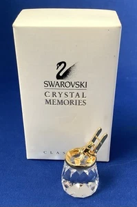 Swarovski Crystal Memories Frog on Ladder Gold & Crystal - Picture 1 of 4