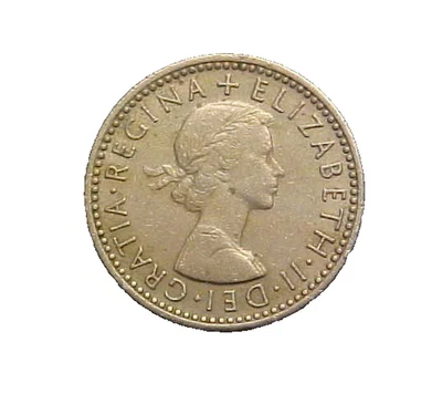 1956 Great Britain 6 Pence Elizabeth II KM# 903-Very Nice Circ-c6725xux - Image 1 of 2