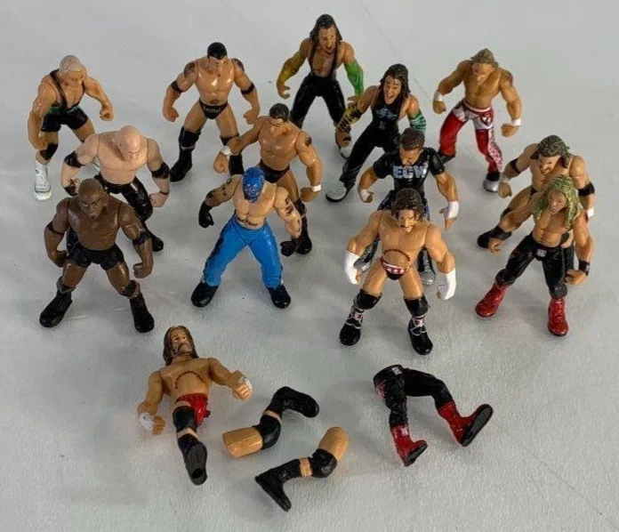 Lote de mini figuras de acción WWE Micro Aggression 2" (12+) Jakks Pacific 2006 Foto 1 de 4