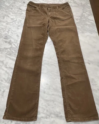 Eddie Bauer Corduroy Pants Women’s 10 Modern Fit Slim Straight Brown Mid Rise 34 - Image 1 of 4