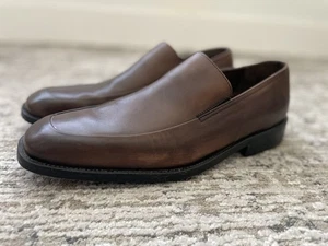 Banana Republic Halbschuhe Herren 11,5 Braun Leder Slipper Schuh Elegant Hergestellt in Italien - Bild 1 von 10