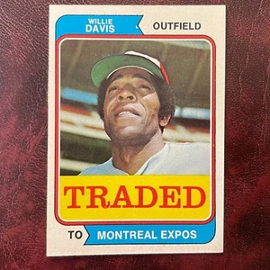 1974 Topps Traded Set Willie Davis #165T Expos - quasi nuovo/come nuovo + *alta qualità * vendita - Foto 1 di 2