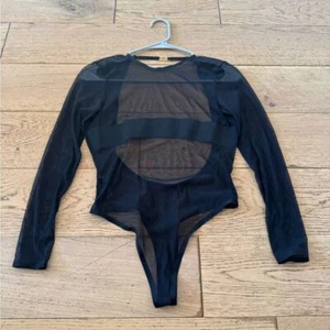 Atelier Amour Sheer Black Bodysuit Womens Sz Small - Picture 1 of 11