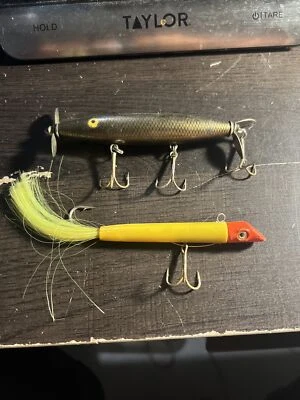 Lote de 2 señuelos de pesca vintage Foto 1 de 3