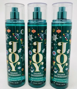 3 Bath & Body Works JOY Sugared Snickerdoodle Fine Fragrance Mist Spray 8 oz  - Picture 1 of 1