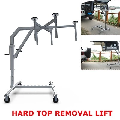 Soporte elevador de almacenamiento de techo rígido 2007-2025 para Jeep Wrangler JL 2/4 puertas Foto 1 de 4