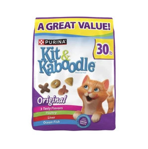 Original, Indoor Dry Cat Food, Chicken,Liver,Turkey,Oceanfish, 30 lb Bag - Picture 1 of 6