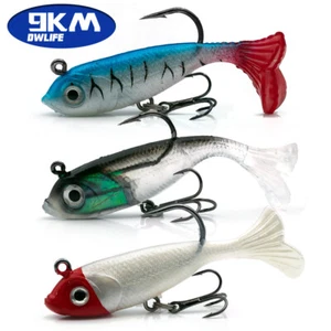 Señuelo Lua de Pesca Suave Mezcla 5 piezas con Gancho 7g ~ 15g Cabeza de Plantilla Señuelo Swimbaits CON Caja - Imagen 1 de 14
