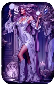 2024 The Seven Deadly Sins - Vanity 2 oz 999.9 Silver Cast Bar- Mintage only 500 - Picture 1 of 6
