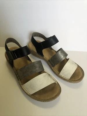 Sandália Tênis Rieker Feminina Preto/Cinza/Branco 88421116583, Tamanho 7.5 - Imagem 1 de 4