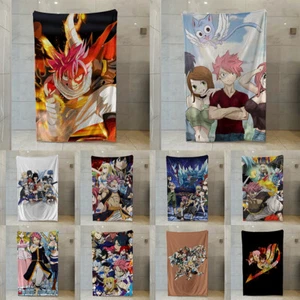 Anime Fairy Tail Flanelldecke 3D Druck Weich Bett Sofaüberwurf Warmdecke - Bild 1 von 50