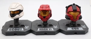 HALO 3 MINI HELMETS - MCFARLENE - LOT OF 3 - SEE PICS! - Picture 1 of 14