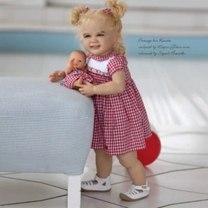 26 Zoll bemalt Kleinkind Reborn Baby süße Puppe fertig Baby Mädchen Stoffkörper Geschenk - Bild 1 von 3