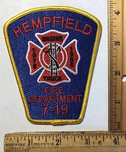 Vintage 1998 Hempfield Fire Department 7-19 Logo Patch Landisville Pennsylvania - Picture 1 of 2