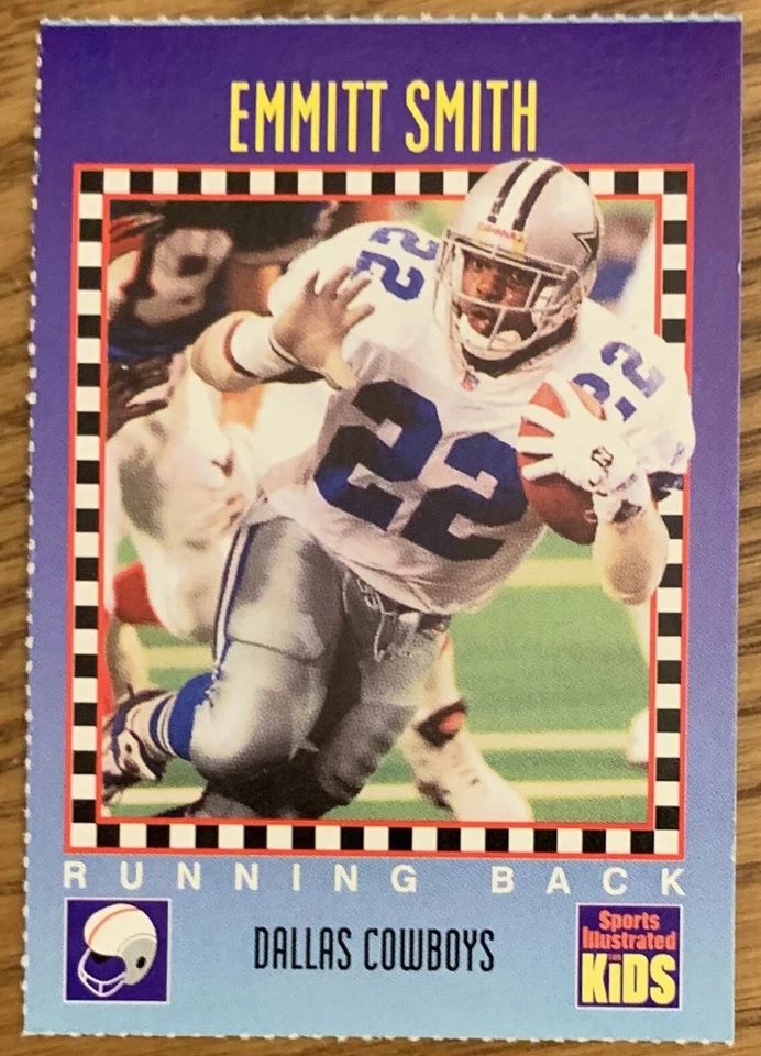 EMMITT SMITH, RARE 1994 SPORTS ILLUSTRATED FOR KIDS CARD, FOOTBALL STAR ! - Image 1 of 1