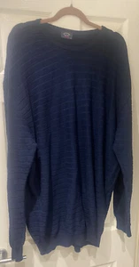 PAUL & SHARK NAVY BLUE STRIPE JUMPER 5XL BIG AND TALL - Picture 1 of 8