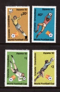 Grenada Grenadinen 1982 Fußball Satz postfrisch postfrisch Briefmarken - Bild 1 von 1