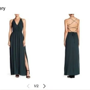 Maxi abito verde con spalline Rokoko By Dazz taglia grande matrimonio formale cocktail party - Foto 1 di 12