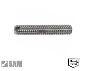 10 Stück M1,6X15 Madenschrauben DIN 551 Edelstahl A1  Gewindestifte mit Schlitz - Bild 1 von 1