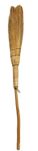 Antique Sabbathday Lake Shaker Natural Color Fantail Hearth Sweep Broom Maine - Picture 1 of 12