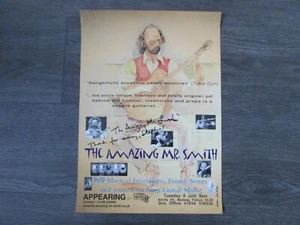 The Amazing Mr Smith Angry Comic Musician Hand SIGNED Chatham Theatre Poster - Picture 1 of 5