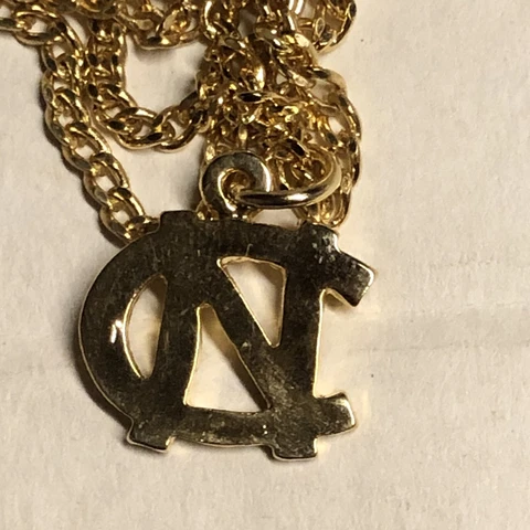 UNC North Carolina Tarheels  Necklace with UNC Logo Charm, 18" Cover
