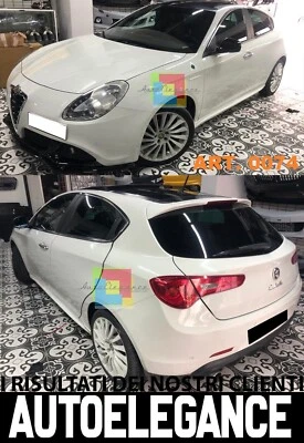 MINIGONNE LATERALI PER ALFA ROMEO GIULIETTA 2010-2019 SOTTO PORTA SPORTIVE ABS - Immagine 1 di 4