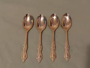 4 Barclay Geneve GOLDEN ROYAL CROWN Gold Electroplate Stainless Table Spoons - Picture 1 of 4